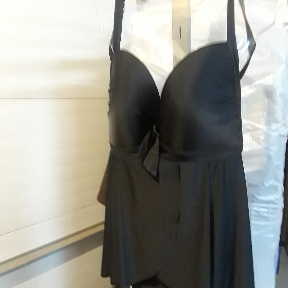 Torrid 4G/x Swimsuit Black  tie front